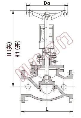 KPF型流量平衡阀外形尺寸图